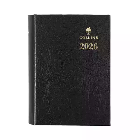 Picture of COLLINS STERLING POCKET 133P.P99 DIARY DAY TO PAGE WITH PENCIL A7 BLACK