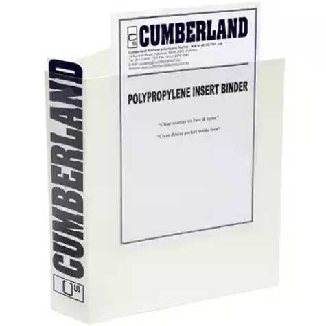Picture of CUMBERLAND EARTHCARE INSERT RING BINDER 2D 50MM A4 WHITE