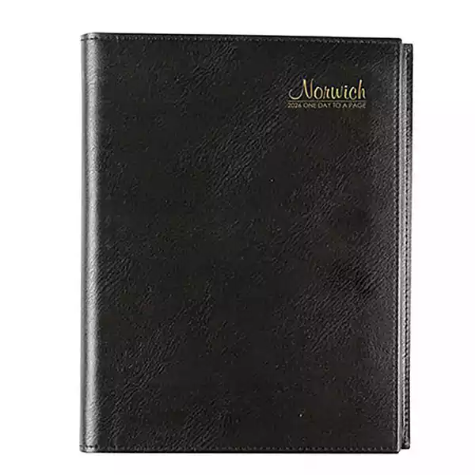 Picture of CUMBERLAND NORWICH 41S SPIRAL DIARY PVC DAY TO PAGE A4 BLACK