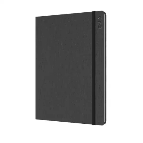 Picture of DEBDEN DESIGNER D38.P98 DIARY WEEK TO VIEW A5 CHARCOAL