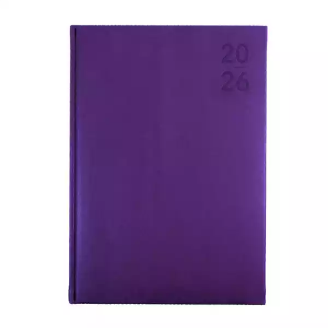 Picture of DEBDEN SILHOUETTE S4700.P55 DIARY WEEK TO VIEW A4 PURPLE