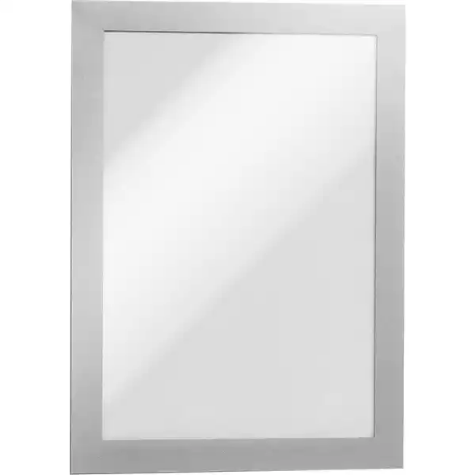 Picture of DURABLE DURAFRAME SIGN HOLDER ADHESIVE BACK A4 SILVER PACK 2