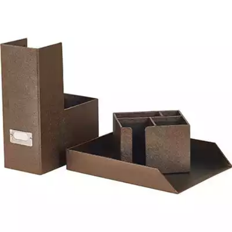 Picture of ESSELTE PREMIUM DESK ACCESSORIES PACK BRONZE