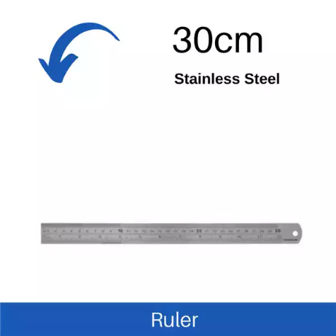 Picture of GNS STAINLESS STEEL RULER 300MM SILVER