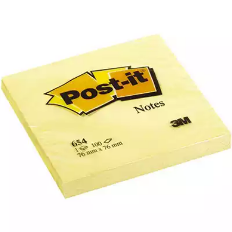 Picture of POST-IT 654 ORIGINAL NOTES 76 X 76MM CANARY YELLOW