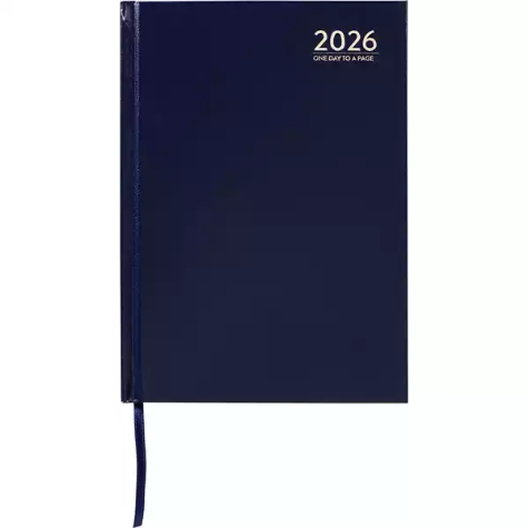 Picture of CUMBERLAND 51ECBL CASEBOUND DIARY DAY TO PAGE A5 BLUE