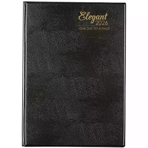 Picture of CUMBERLAND 51EPBK ELEGANT APPOINTMENT DIARY DAY TO PAGE A5 BLACK