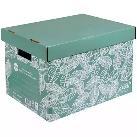 Picture of MARBIG WE MEAN GREEN ENVIRO ARCHIVE BOX LEAFY GREEN