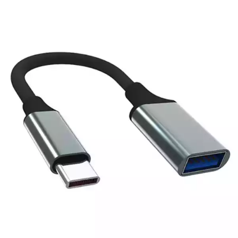 Picture of SHINTARO USB-C MALE TO USB-A FEMALE 15CM OTG ALUMINUM CONNECTOR, USB3.0