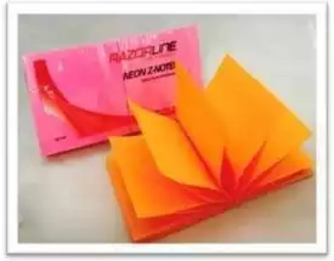 Picture of RAZORLINE NOTES NEON 76X76 POP-UP PACK 6