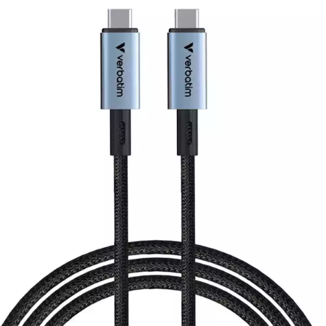 Picture of VERBATIM USB-C TO USB-C SYNC AND CHARGE CABLE 240W 1.2M BLACK
