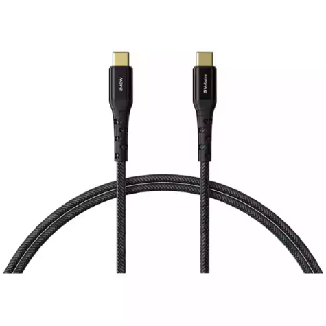 Picture of VERBATIM TOUGH MAX USB-C TO USB-C CABLE 240W 1.2M BLACK