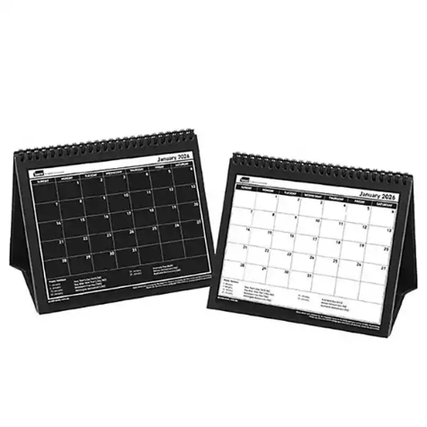 Picture of SASCO 10730 TRI-FOLD 210 X 180MM DESK CALENDAR