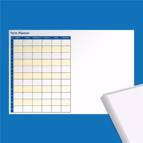Picture of VISIONCHART PRINTED MAGNETIC WHITEBOARD LX6 SLIM FRAME 1800 X 1200MM
