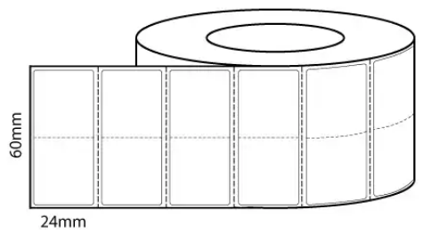 Picture of THERMAL TRANSFER LABELS 60X24MM (PAPER) ROLL 5000