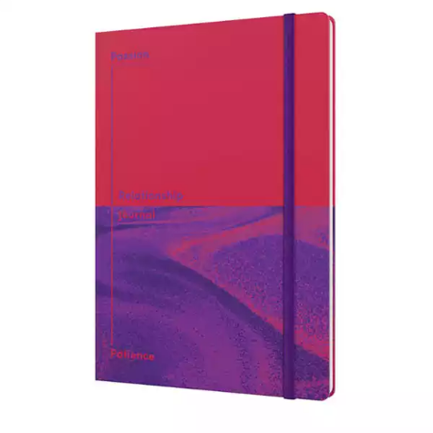 Picture of JUMBLE AND CO PASSION PATIENCE RELATIONSHIP JOURNAL A5 RED