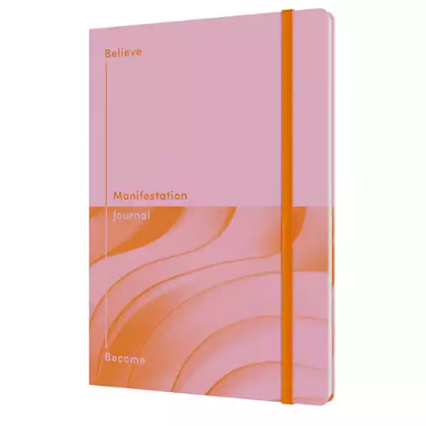 Picture of JUMBLE AND CO BELIEVE BECOME MANIFESTATION JOURNAL A5 PINK
