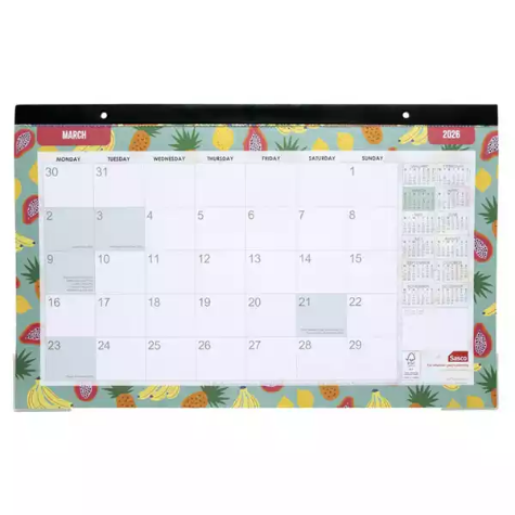 Picture of SASCO 10555 HALF 450 X 277MM DESK PLANNER
