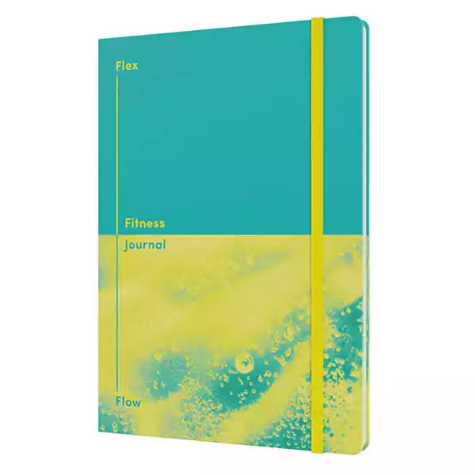 Picture of JUMBLE AND CO FLEX FLOW FITNESS JOURNAL A5 TEAL