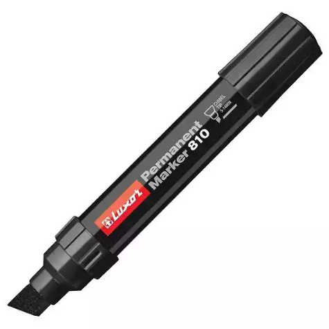 Picture of LUXOR 810 PERMANENT MARKER JUMBO CHISEL TIP BLACK